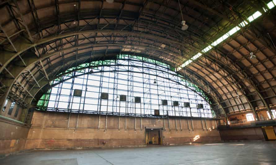 The interior of Bedford-Union Armory in the Crown Heights
