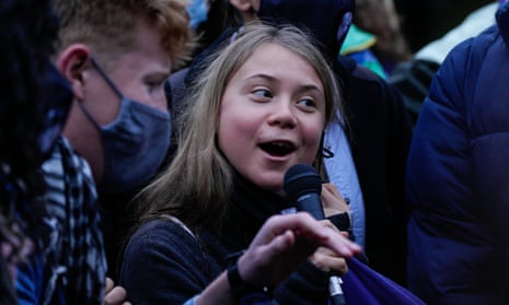 Climate activist Greta Thunberg had some choice words for the world leaders inside the Cop26 conference in Glasgow. Joined by some of the many activists rallying around the climate change meeting, Thunberg decried inaction from politicians and big business, saying ‘We are not going to let them get away with it any more’