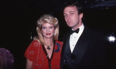 Donald Trump with his then wife Ivana in New York in 1982.