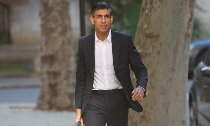Former Chancellor of the Exchequer Rishi Sunak walks in London, Britain, July 15, 2022.