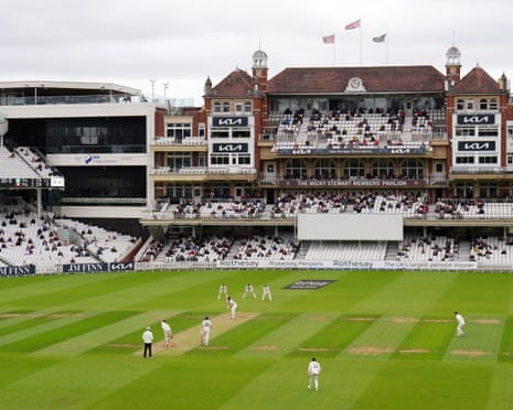 A view of play during day four at the Oval