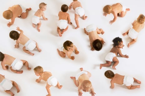 Large Group of Babies, montage