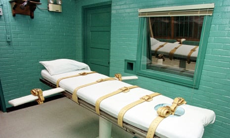 "Death chamber" at the Texas Department of Criminal Justice Huntsville Unit in Huntsville, Texas.