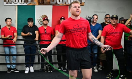 Canelo Álvarez prepares for his fight against Gennady Golovkin in San Diego in August