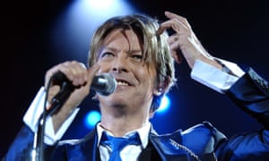 David Bowie performing in London in 2002