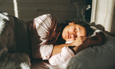 Young woman sleeping peacefully