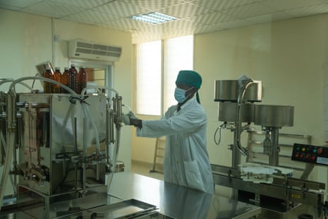 Liquid oral morphine is produced for distribution by the National Medical Stores at HAU’s facility in Kampala, Uganda