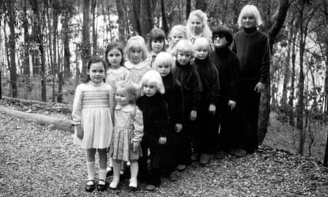 Blond faith: children from The Family ready to be baptised in 1978. Anne Hamilton-Byrne bleached their hair to make them look alike.