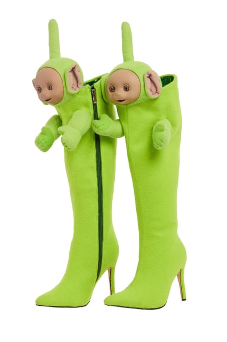 Christian Cowan x Teletubbies High-Heel Boots.