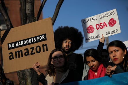 Activists and community members joined to fight Amazon’s plan to move into Queens.