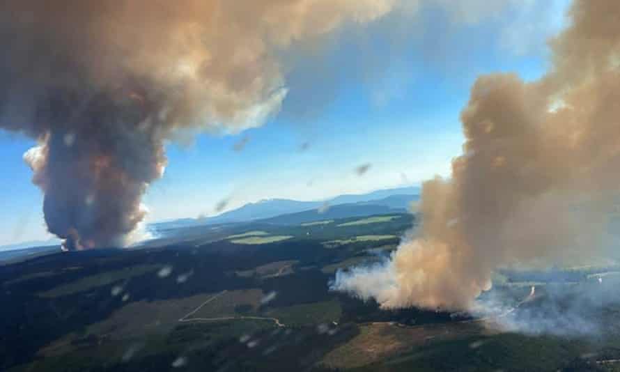 Wildfires burn in British Columbia