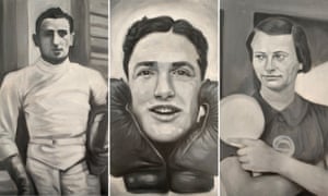 Athletes who died in the Holocaust (from left): Roman Kantor, Victor Perez and Gertrude Kleinova.