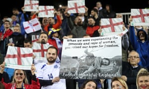 Kosovo fans in Pristina