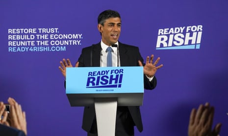 Rishi Sunak launches his campaign for the Conservative party leadership in July.