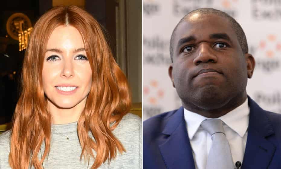 Stacey Dooley and David Lammy