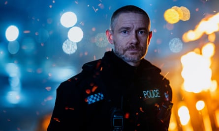 Danger … Martin Freeman as The Responder.