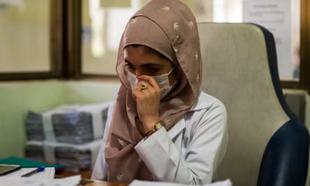 Dr Hasina Ersad cries while explaining the emotional toll of her work