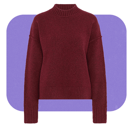 Burgundy jumper