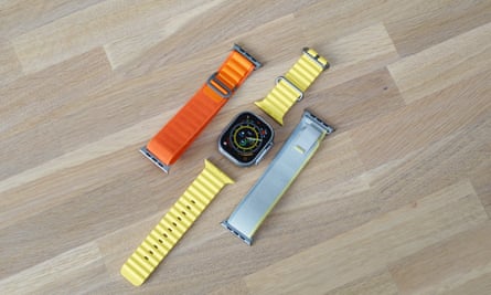 The Apple Watch Ultra's Alpine Loop, Trail Loop, and Ocean Band.