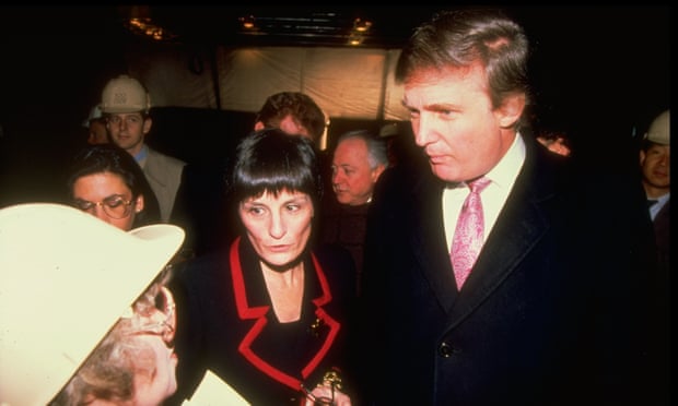 Donald Trump And Blanche SpragueReal estate tycoon Donald Trump (L) w. Blanche Sprague (C) overseer of new Trump Palace, lastest NYC condo development, speaking w. unident. woman. (Photo by Allan Tannenbaum/The LIFE Images Collection/Getty Images)