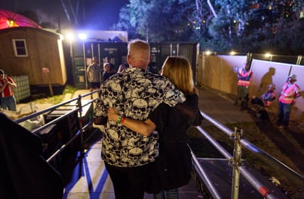 Norman Cook after performing at Shangri-La