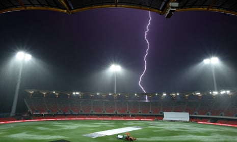 Lightning at Metricon Stadium