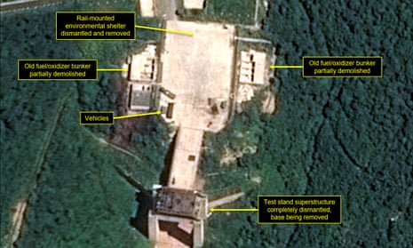 Satellite image shows the apparent dismantling at the Sohae satellite launching station