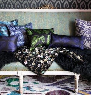 Meijers’ tropical-inspired cushions.