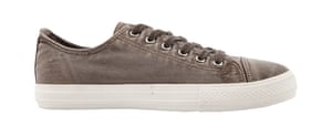 grey canvas lace-up shoes