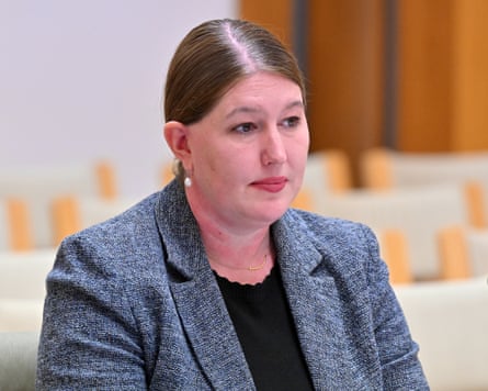 Australia’s human rights commissioner Lorraine Finlay appears before a parliamentary joint committee. Finlay has called for a parliamentary inquiry after a student was allegedly jailed by Chinese authorities for joining pro-democracy protests in Sydney
