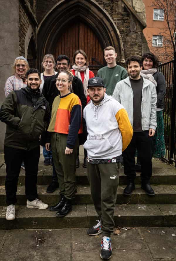 The team behind Sorry, You’re Not a Winner including, front right, director Jesse Jones.