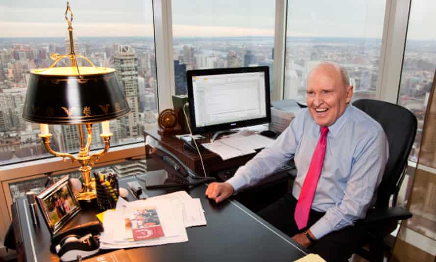 Jack Welch at his office in New York in 2011. ‘I detest bad businesses, because bad businesses crumble people,’ he said in his memoir.