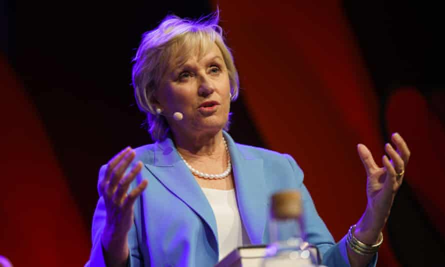 Tina Brown, author of The Palace Papers, speaking at the Hay festival.