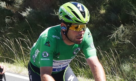 Mark Cavendish in action on stage 13.
