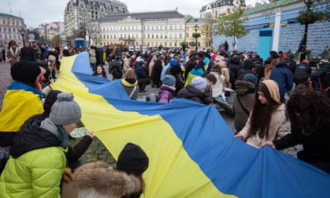 A protest denouncing corruption and calling for better funding of the armed forces of Ukraine