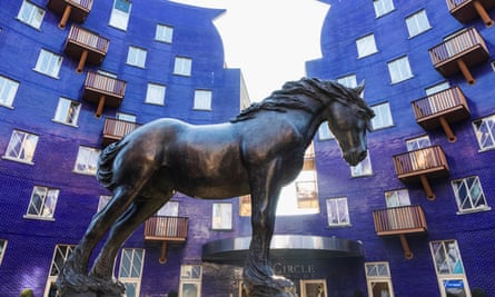 Shirley Pace’s sculpture Jacob, 1987, in the Circle development, Bermondsey, south-east London