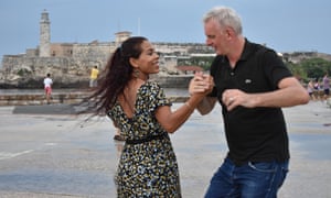 ‘It felt magical, participating in a great tradition’ ... Kester Aspden with his dance teacher, Daines Mariño, in Havana.