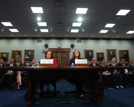 Supreme court justices Elena Kagan and Amy Coney Barrett testify to a House Appropriations Committee on Capitol Hill, 14 July 2026.