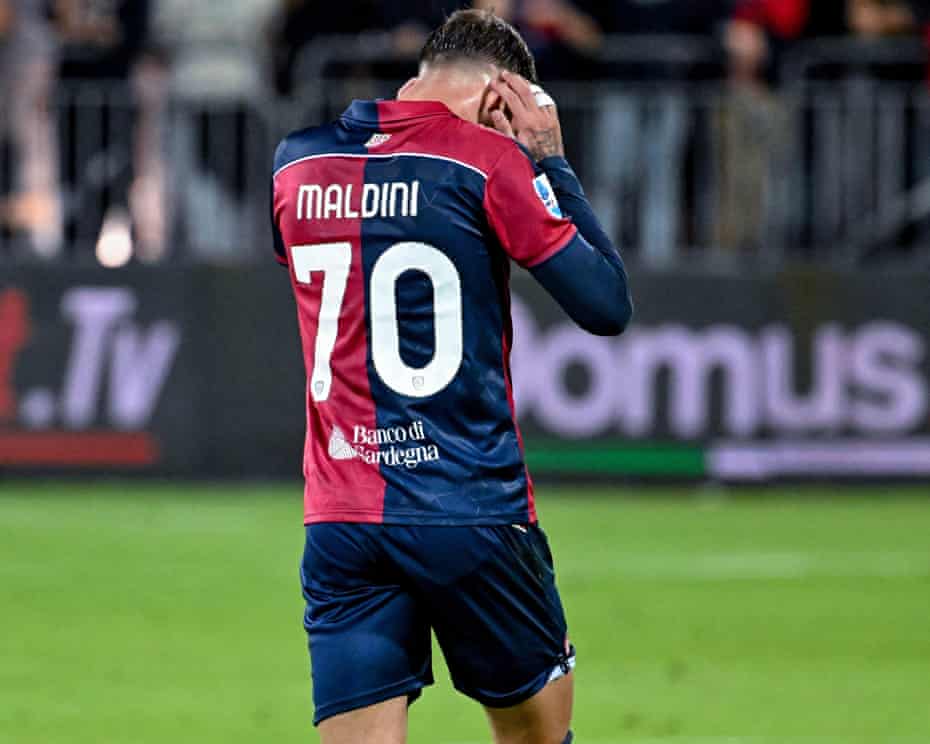 Cagliari’s league position
