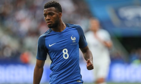 Thomas Lemar in action for France in their 3-2 win against England in June 2017.