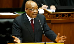 South Africa’s president Jacob Zuma