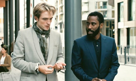 You what? … Robert Pattinson and John David Washington mumble away in Tenet.