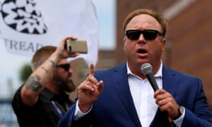 Alex Jones, who runs Infowars, has used YouTube to build a massive audience for his videos claiming the Sandy Hook shooting was faked.