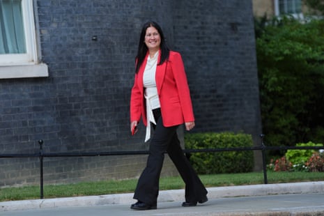 Culture Secretary Lisa Nandy arrives in Downing Street, London.