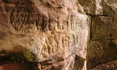 The graffiti found in a former quarry in Cumbria used to source stone for Hadrian’s Wall.