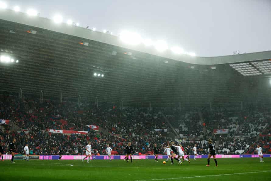 England’s World Cup qualifier against Austria at the Stadium of Light last November.
