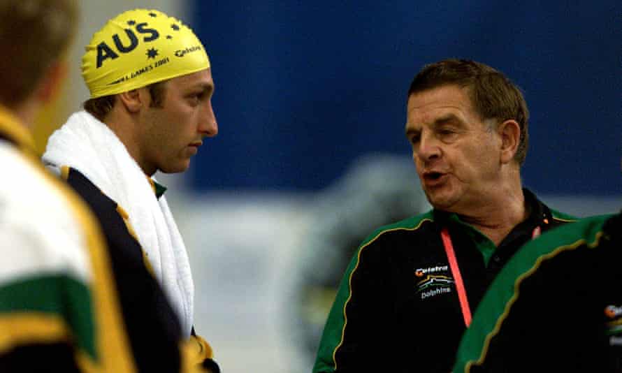 Ian Thorpe with Don Talbot in 2001