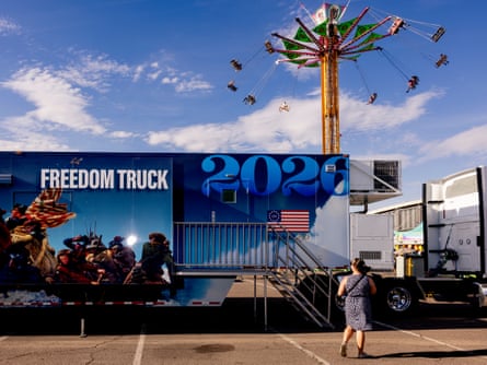 A ‘freedom truck’ at the Maricopa county fair in Phoenix, Arizona in April.