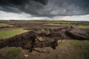 soil erosion in Tanzanian Maasai landscape