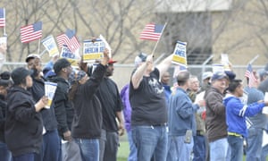United Steel workers rally